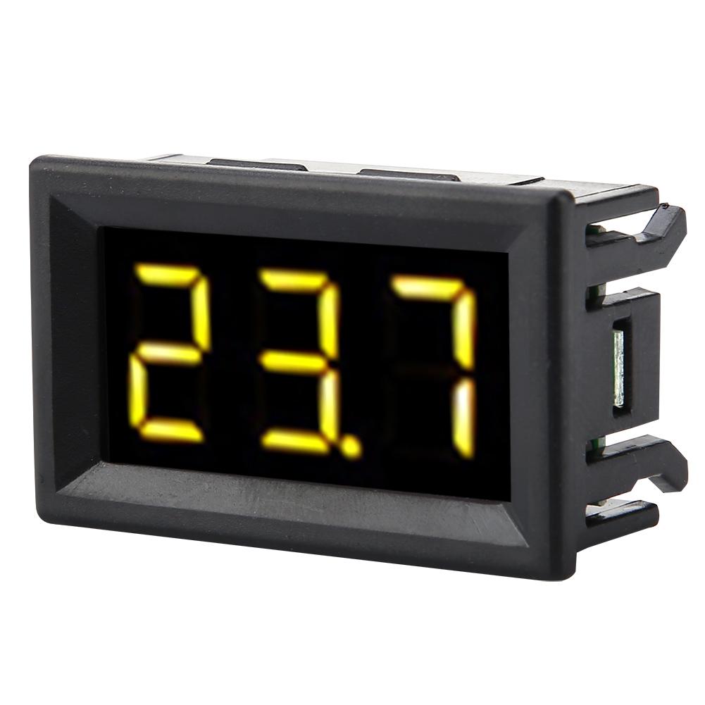 Digitales Voltmeter 0,56 Zoll Zweiadrig DC 2,530V Digitale LED-Anzeige Spannungsmesser (Gelb)
