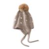 Children's cashmere hats boys and girls autumn and winter knitted cold-proof ear protection hair warm hairball hat spot winter