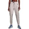 Under Armour Solid Color Elastic Waist Casual Cuffed Sports Pants Women Bottoms Gray 1374474-592
