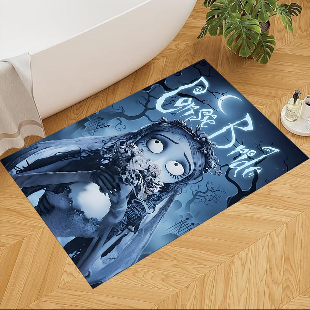 Corpse Bride Eternal Love In Graveyard Non-Slip Home Carpet Design for Office Decor Living Room Bedroom Gift