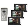 Apartment 3 Units Wired Video Door Phone Audio Visual Doorbell Intercom Entry System