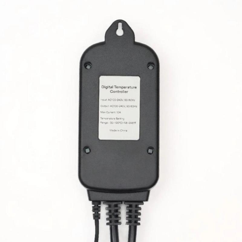 Digital Temperature Controller 1100W 110V for Greenhouses Mushroom Cultivation Home Brewing Heating with Accurate Digital Display
