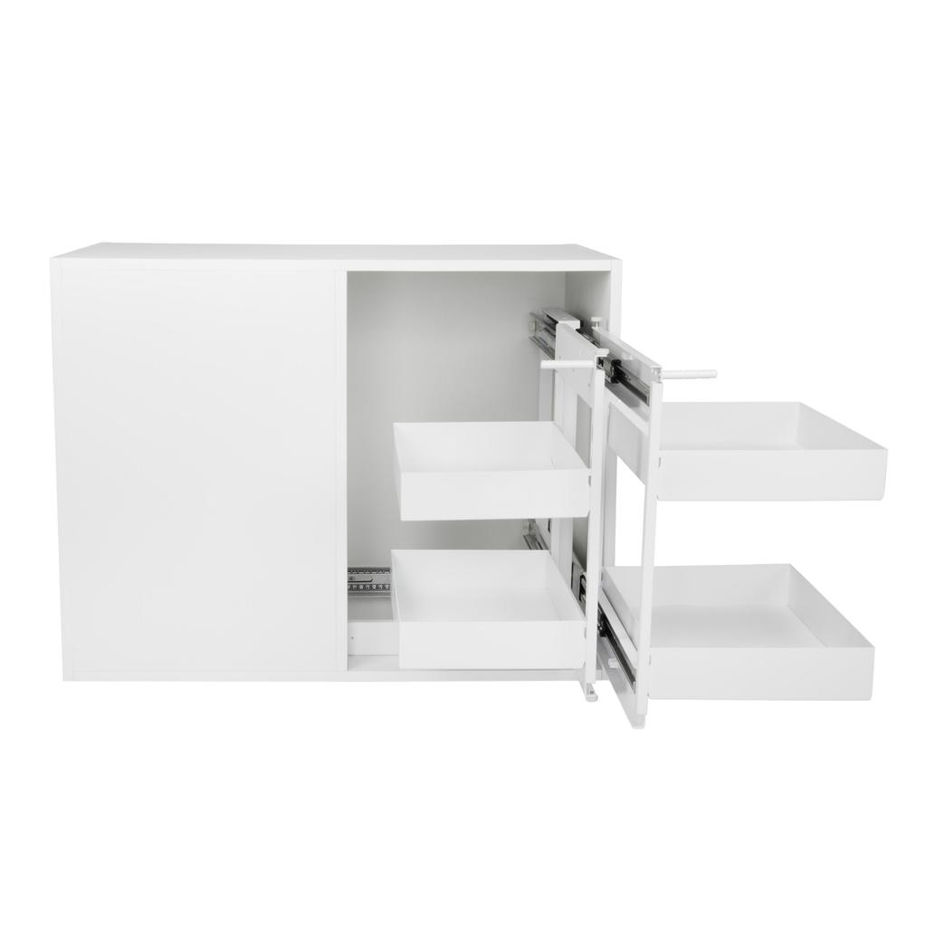 Magic Cargo Kitchen Cabinet Basket Universal White Sliding mm Magic Cargo Kitchen Cabinet Basket Universal White Sliding 900mm