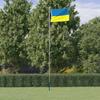 Drapeau - vidaXL - Ukraine - Polyester - Œillets en laiton - 90x150 cm