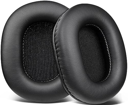 SOULWIT Ear Pads for ATH-M50X Headset - Compatible Cushions (Black)