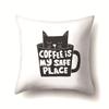 Nordic Style Ins Illustration Graffiti Polyester Pillowcase Car Decoration Home Printed Waist Rest Pillowcase