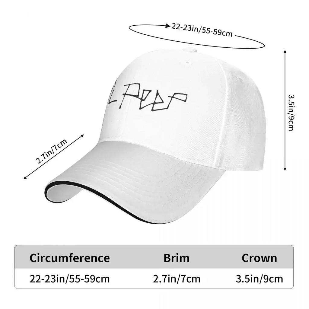 Unisex Lil-Peep-Logo Hat Outdoor Baseball Cap Snapback Caps Hats Trucker Worker Cap Breathable Trucker Cap Spring