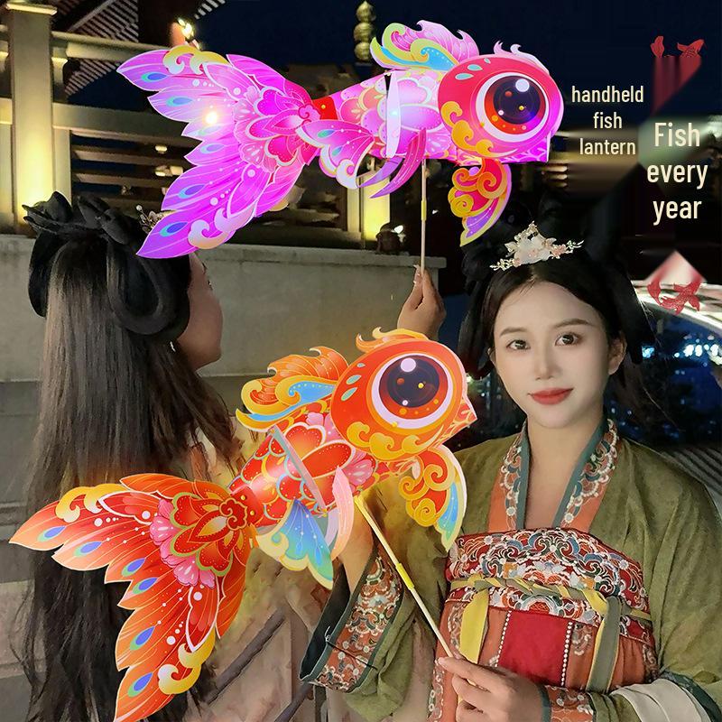 Year of the Horse DIY Handheld Dragon Lantern - Spring Festival Children's Handmade Toy