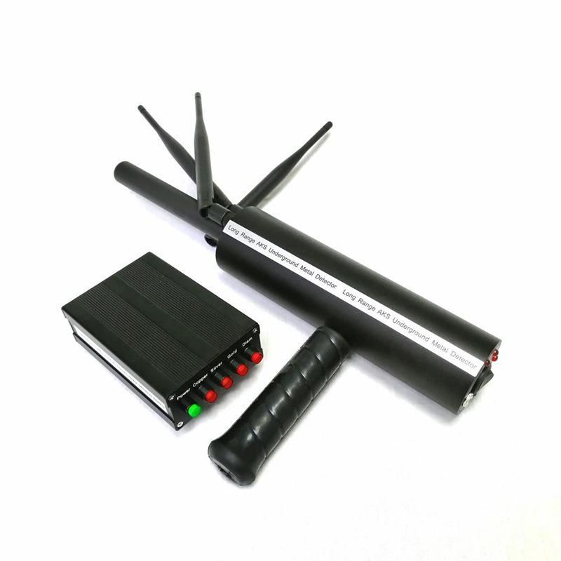 AKS Enhanced Signal Metal Detector for Underground Gold, Silver, Copper, and Gemstone Searching чёрный