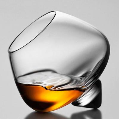 Crystal Whisky Glasses 235ml Beer Cup Home Rock Bar Decor Wide Belly Drinking Tumbler Cocktail Wine Glass