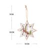 New Gift DIY Craft Christmas Tree Pendant Xmas Ornament Wood Hanging Snowman Snowflake Elk