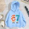 Christmas Y2K Candy Kids Hoodie, 67 Number Snowflake, Casual Sports Breathable Kangaroo Pocket