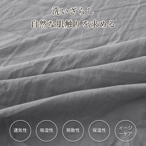 Aooka 100% Cotton Fitted Sheet, [Enjoy a Smooth and Restful Sleep] Luxury Hotel-Quality Washed Cotton Sheet, Mattress Cover, Bedspread, Single, Semi-D