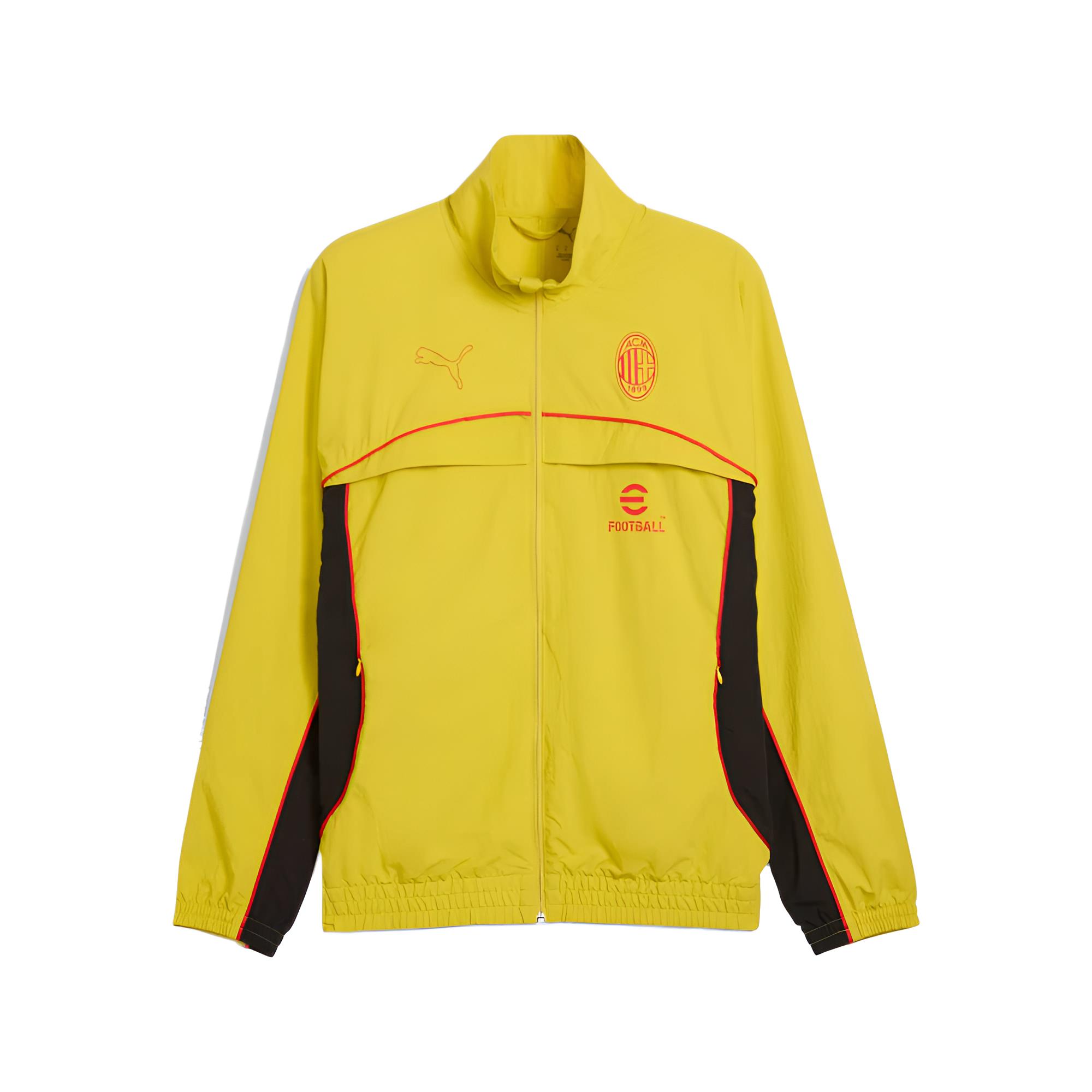 Puma Ac Milan Ftbl Statement Stand Collar Zip Simple Football Shirt Men tops 782613-23 S