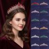 Rhinestone Queen Princess Crown Alloy Bridal Headwear Vintage Crystal Tiaras  Dress Party