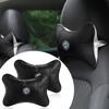 1/2 szt. Skórzana poduszka pod kark na zagłówek siedzenia samochodowego do Alfa Romeo Giulia Stelvio Giulietta Spider GT 4C 8C Mito Brera Modyfikacja
