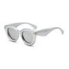 Retro Round Frame UV Protection Slimming Sunglasses for Summer