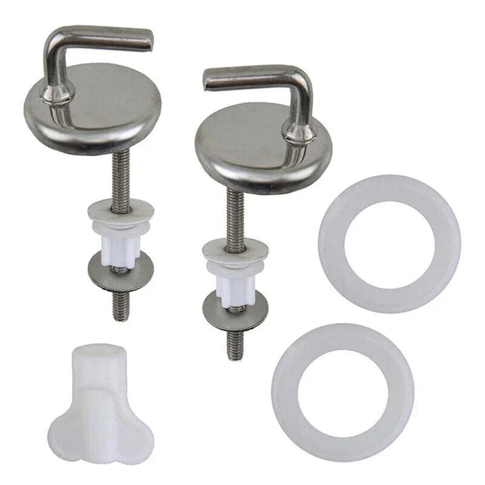 2pcs Stainless Steel Toilet Seat Hinge Top Fix Toilet Cover Mounting Connector Toilet Lid Hinge Mounting Fittings China Mainland