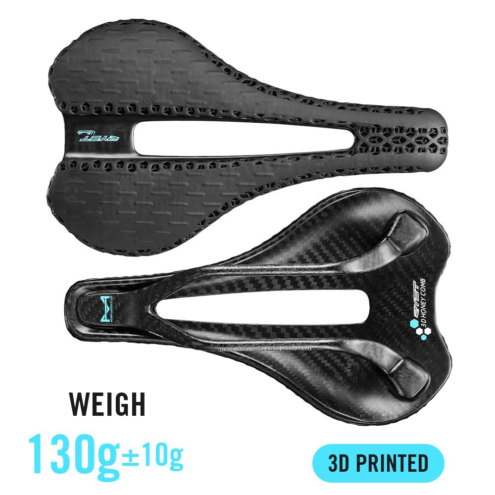 RYET Carbon 3D Printed Saddle Ultralight 135g 7*7 Bike Seating For Men Women Triathlon Road MTB Mountain Gravel Cycling Parts