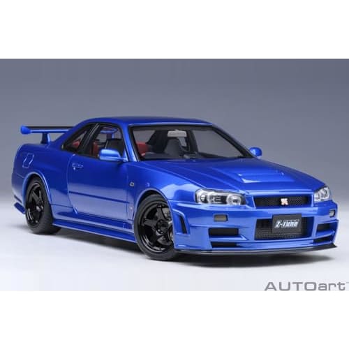 AUTOart 1/18 Scale Nismo R34 GT-R Z-tune Bayside Blue Finished Product