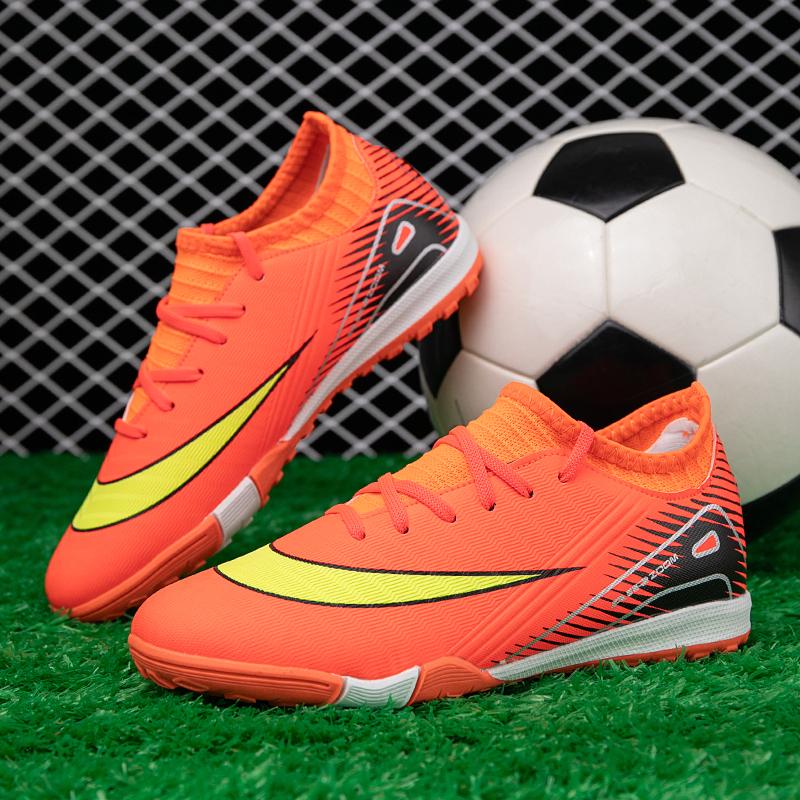 Childrens Soccer Shoes Turf Training Professional Original Society Football Boot Grass  Outdoor Sports Fast Soccer Tennis