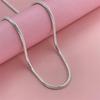 Popular 925 Silver Snake Bone Necklace 3MM, 40-75CM – Trendy In Europe & America