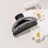 1pc Elegant and High-end Hair Clip with Sparkling Full Diamond Pearl Hair and Shark Catching Clip