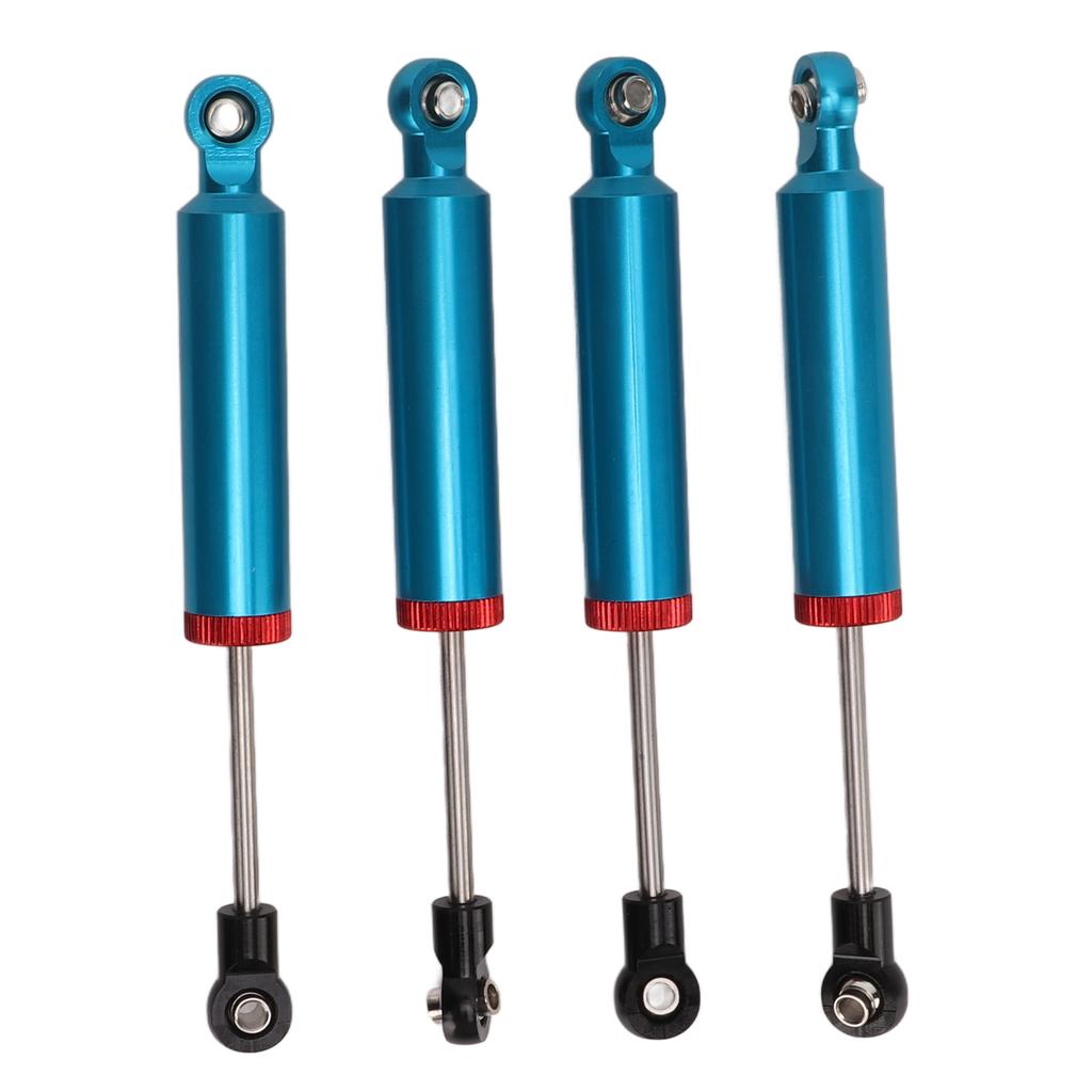 4Pcs RC Car Shock Absorber Aluminum Alloy Oil Damper for 110 Simulation Climbing Car 110mm Blue