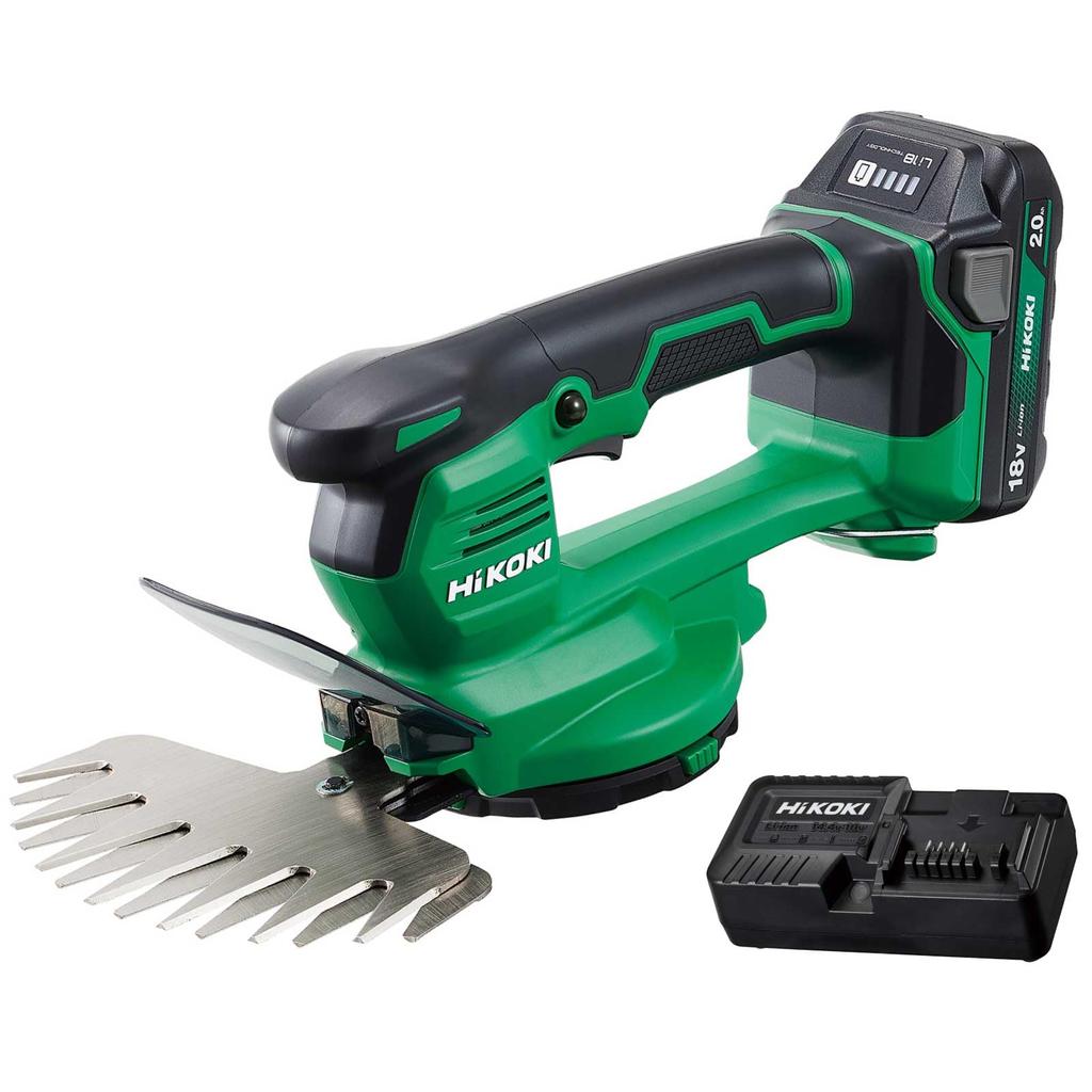 HiKOKI 18V Cordless Lawn 170mm Cutting Battery Charger Trimmer, Width, 2.0Ah & Included, CG1817DA(BG)