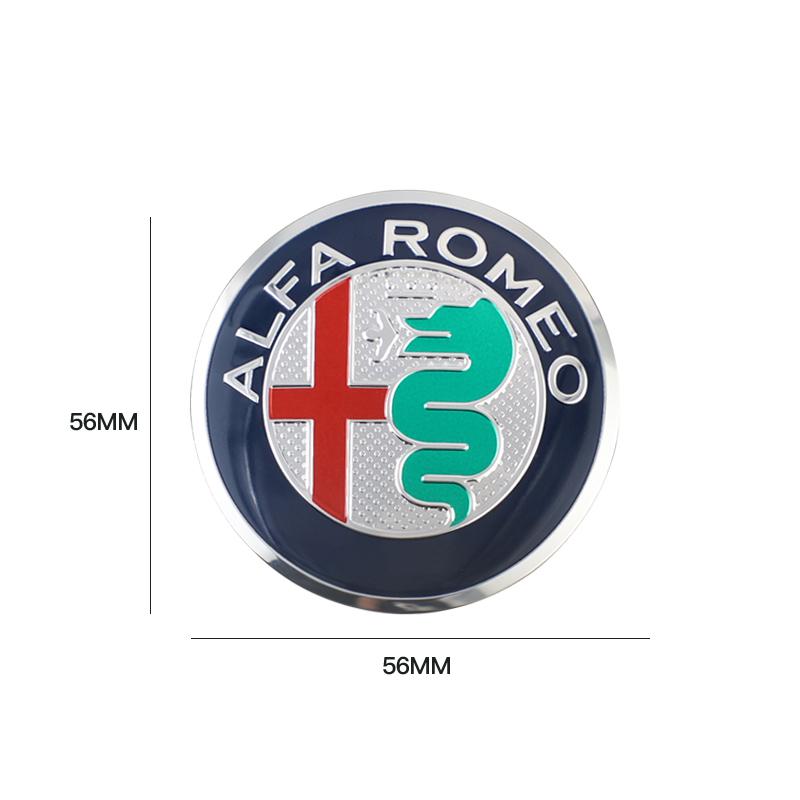 4Pcs 56mm Wheel Hub Caps Sticker Car Emblem Badge Decoration For Alfa Romeo Giulia Stelvio 156 Tonale Brera Giulietta Disco VolaMX5