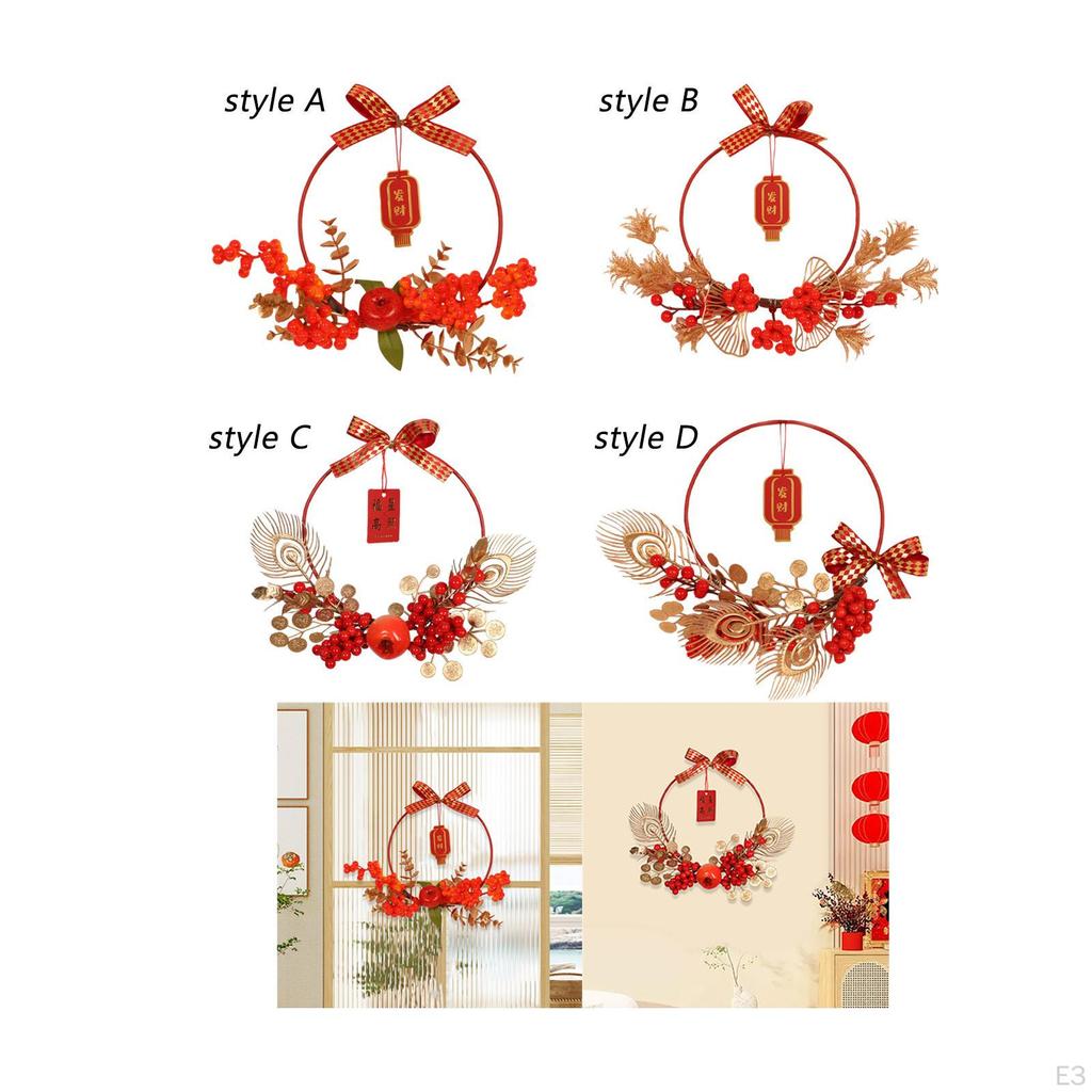 Year Wreath with Festive Accents