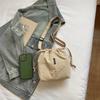 Large Capacity Drawstring Shoulder Bag Women's Lightweight Tote Bag Commuter Crossbody Bag