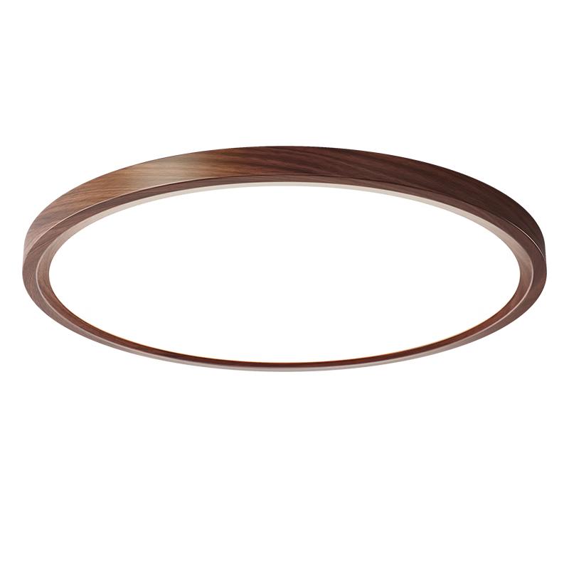 ARROW Retro Walnut Wood Style Eye-Protection LED Ceiling Lamp