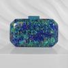 Small bag single shoulder women's messenger bag marble fashion summer beach acrylic dinner bag small square bag
