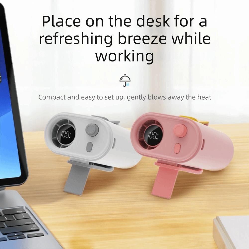 Adjustable Airflow Clip-on Waist Fan Detachable Design Multifunctional Fan  Commuting Travel