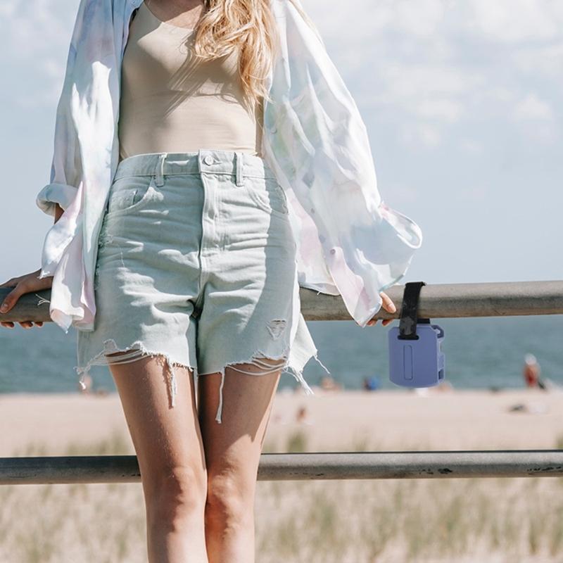 Speaker Silicone Cover Portable Protective Case with Sticker Belt for SRS XB13 Speaker Effectively Protect Cover