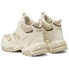 Skechers DLites Comfortable Versatile Breathable Rebound High-Top Running Shoes Women Sneakers Beige 168023-WLPK