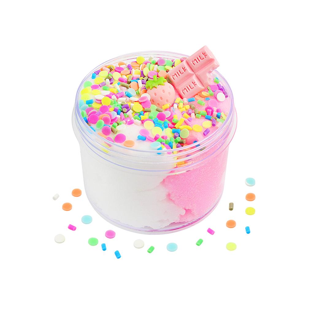 Fango di Cristallo Slime Fango di Seta Nuvola, Gusto e Odore di Frutta Set di Giocattoli Fatti a Mano Delicati per lo Stress Fai-da-Te, Disponibile in 6 Stili tra Cui Scegliere
