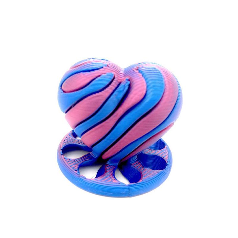 

1 Piece Decompression Spinning Structure Stress Relief Toys 3D Printed Spiral Impossible Heart Passthrough Fidget Toy