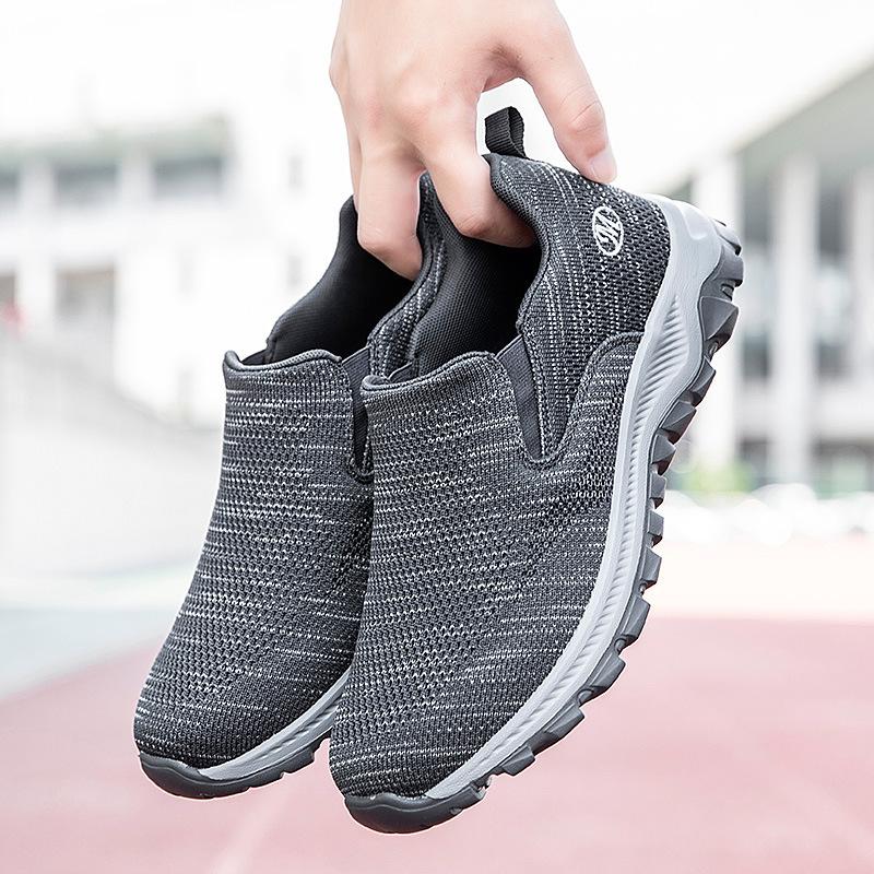 

Повседневная обувь для ходьбы на весну и осень Женская обувь Мужские и женские кроссовки Flying Weaving Mesh Дышащие повседневные кроссовки Обувь для мам 36