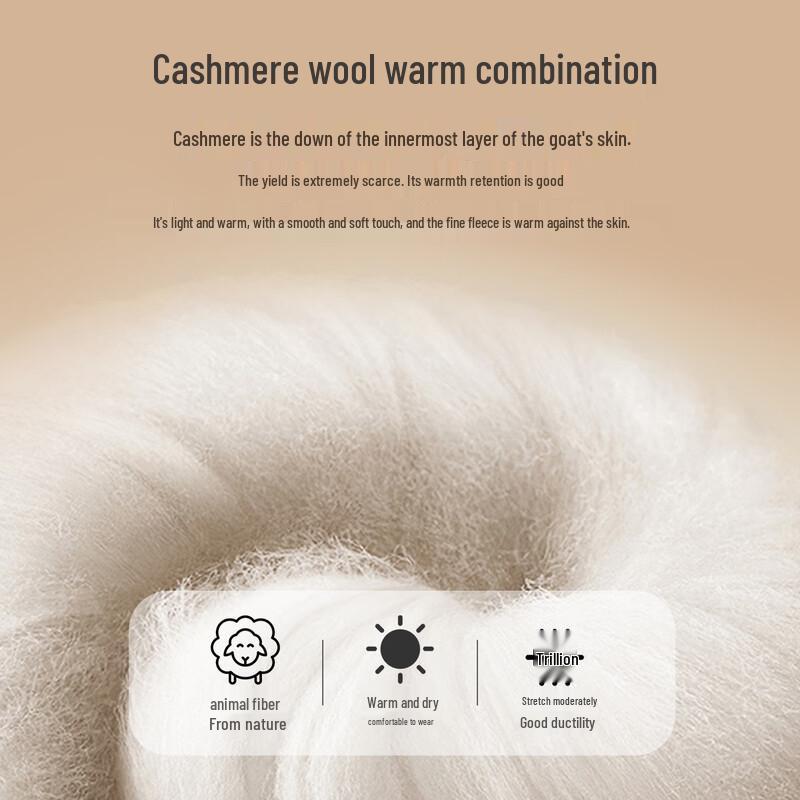 Yiershuang Herren Hochwertiges Kaschmir-Mischung Thermisches V-Ausschnitt Baselayer Oberteil (Geschenkbox)