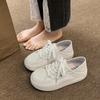Women's Casual Little White Shoes 2024 Spring Summer New Style Fashion Thick Soled Versatile Comfort Anti-Slip Sneakers Women