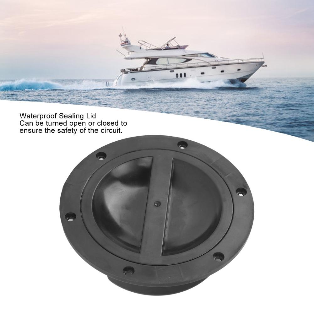 5.5 Inch Power Supply Base Waterproof Sealed Rotating Lid Waterproof Sealed Junction Box M8 Connection Boat Deck Plates