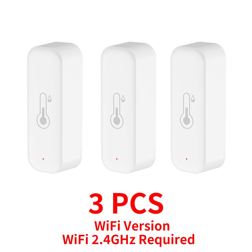 Tuya WiFi Temperature and Humidity Smart Home Thermometer Hygrometer APP Remote Alarm Work with Alexa Google Home