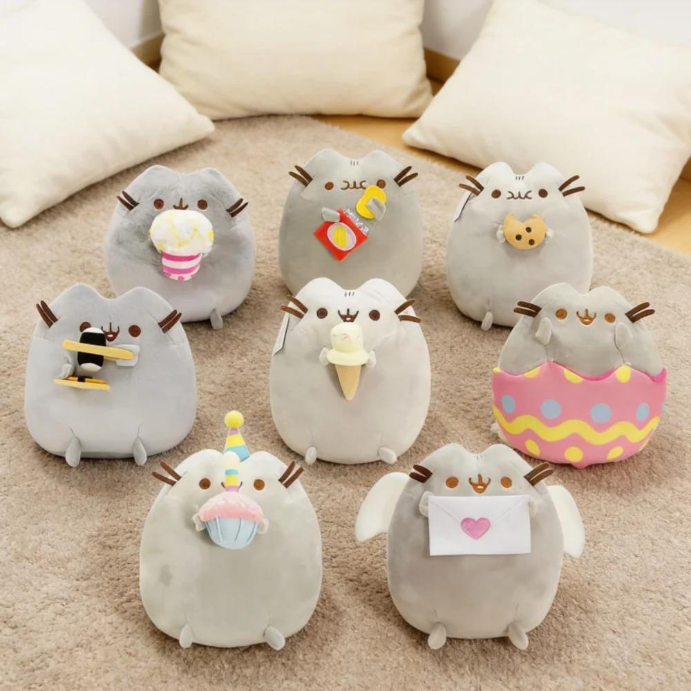 Pusheencat Plush Toy Kawaii Cat Stuffed Animal Sandwich Cookie Ice Cream Donut Pizza Burger Plush Doll Decoration Gift For Kids