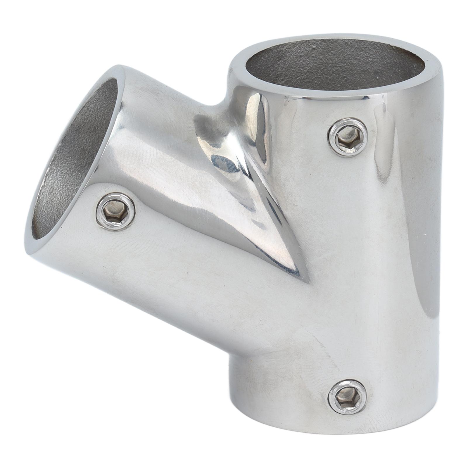 1 Pair of Boat Handrail Fittings Parts 60 Degree 316 Stainless Steel Marine Hardware Left Right