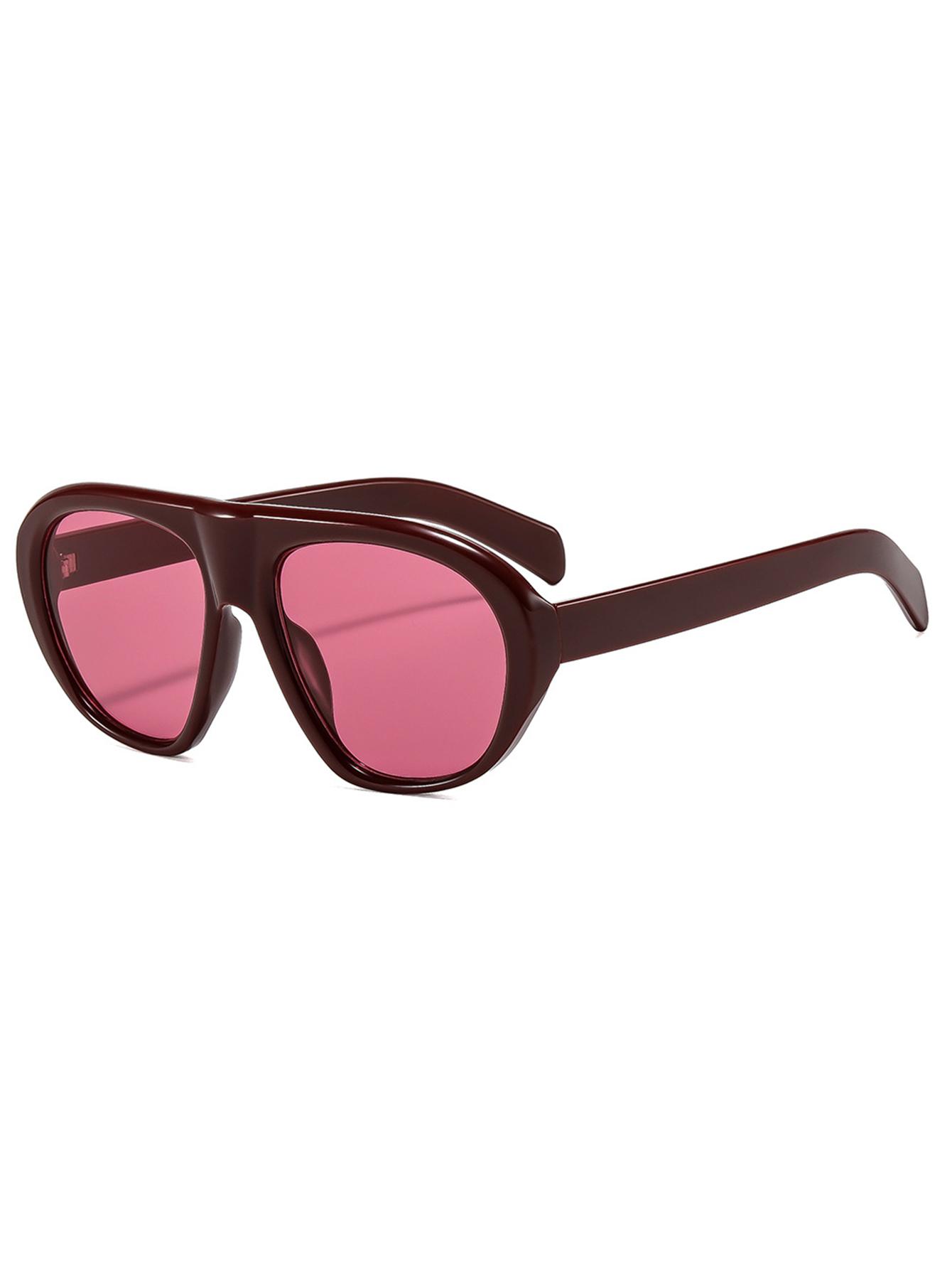 

1Pc Trendy Aviator Sunglasses for Women, Fashionable Design Sunglasses for Men, Retro Oversized Trendy Sunglasses for Women