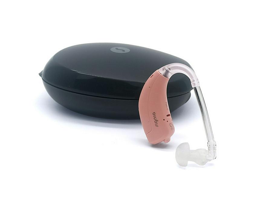 Signia Red Lotus FunP Hearing Aids: Behind-the-Ear for Severe Hearing Loss, Ideal for the Elderly.
