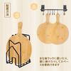 HANKEY Cutting Board, Natural Bamboo, Pizza, Kitchen Board, Round Cutting Board, Antibacterial (Round, 29*36cm)
