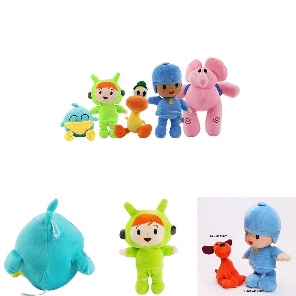 Adorable Pocoyo Elly Pato Loula Sleepy Bird Soft Plush Stuffed Figure Toy Doll Gift For Kids